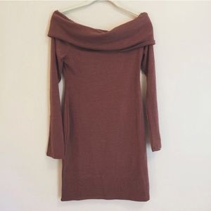 Tobi off the shoulder sweater dress